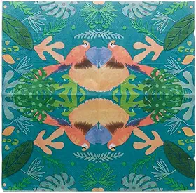 LYOR - Conjunto de 20 Guardanapos de Papel Estampado Tropical Birds 33cm x 33cm