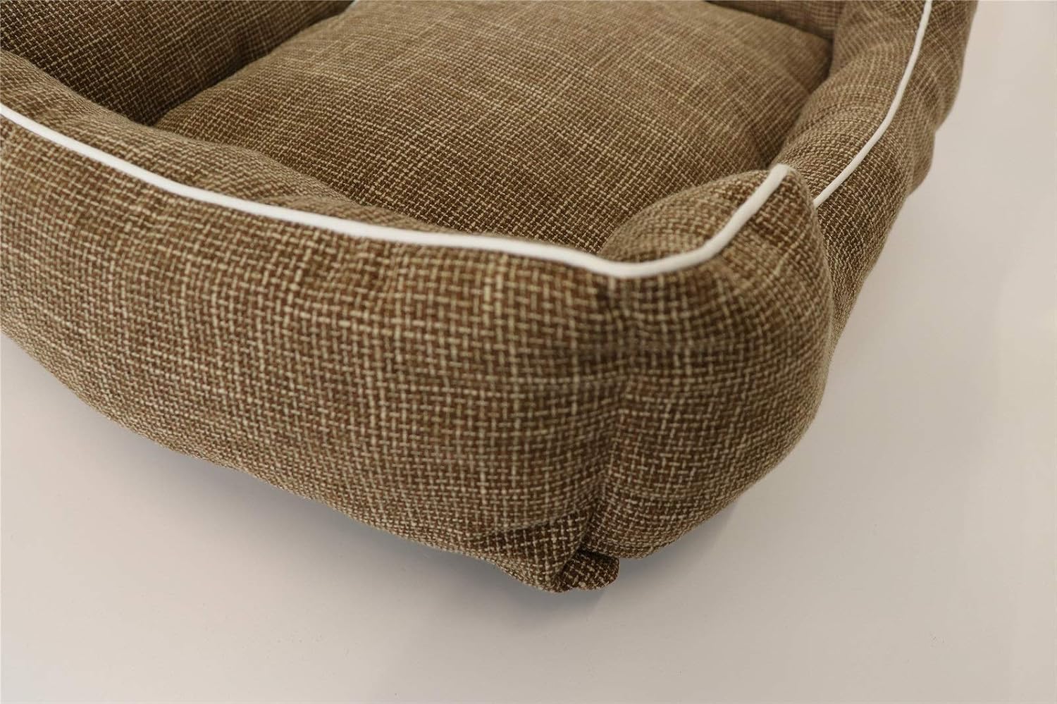 Large Dog Bed Plush Raised Rim Dog Bed Winter Warm Pad Machine Washable Dog Bed for Medium Dogs