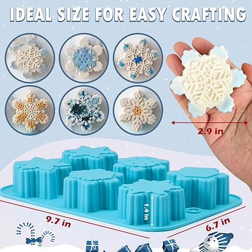 Miniatura 14 de Mini moldes de dulces de Navidad con forma de árbol de Navidad y hombre de jengibre, 152 cavidades antiadherentes de grado alimenticio, hecho a