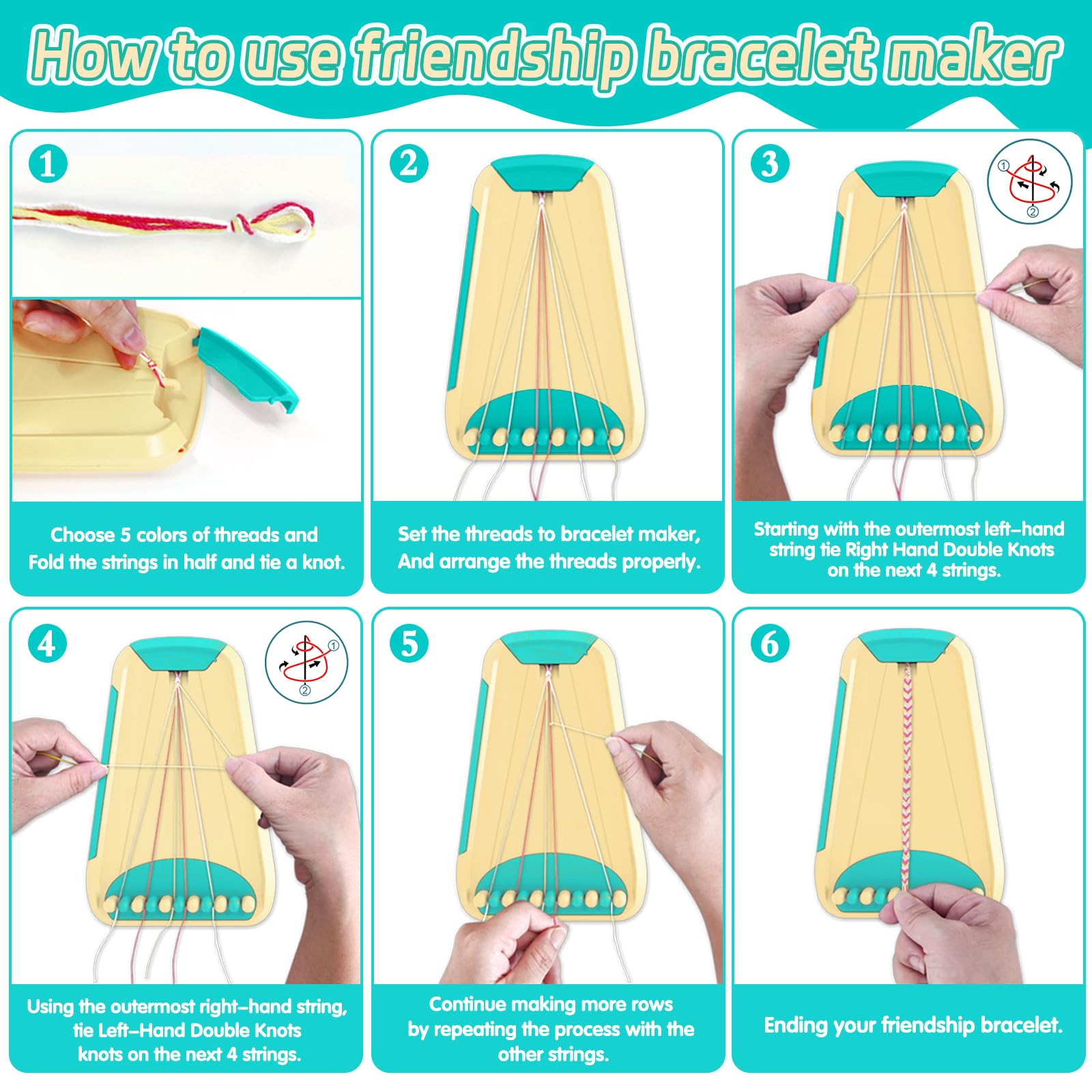 Hzitcigm Kit Pulseras de la Amistad Niñas 6 7 8 9 10 11 12 Años, Set Creación Pulseras con Cuentas de Letras, Bisutería para Hacer, Regalo Creativo Niña Cumpleaños Navidad Semana Santa