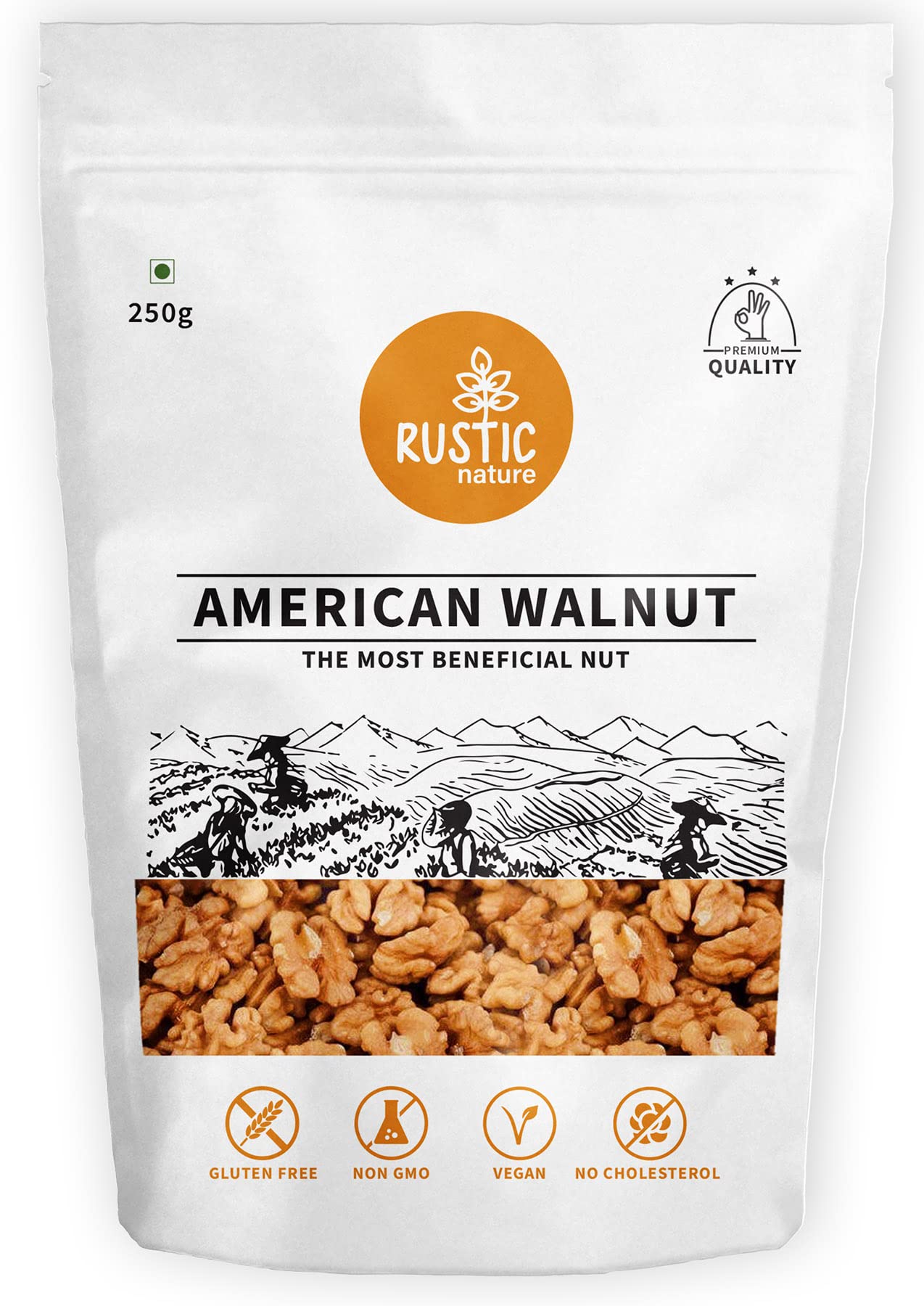 Rustic Nature American Walnut kernels 2-4 Pieces (250g) (B09RGCKQ2B) Amazon Price History, Amazon Price Tracker