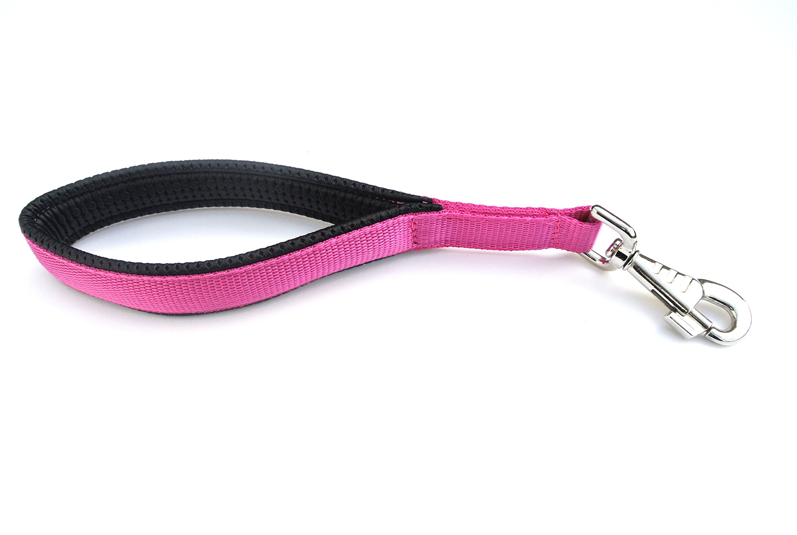 13" Short Close Control/Traffic Control Dog Lead With Padded Handle For Comfort In (Cerise) โ image 1