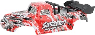9500E RC Car Shell Body Cover PX9500-04 Accessories Spare Parts for 9500E 1:16 RC Monster Trucks Vehicle (Red)