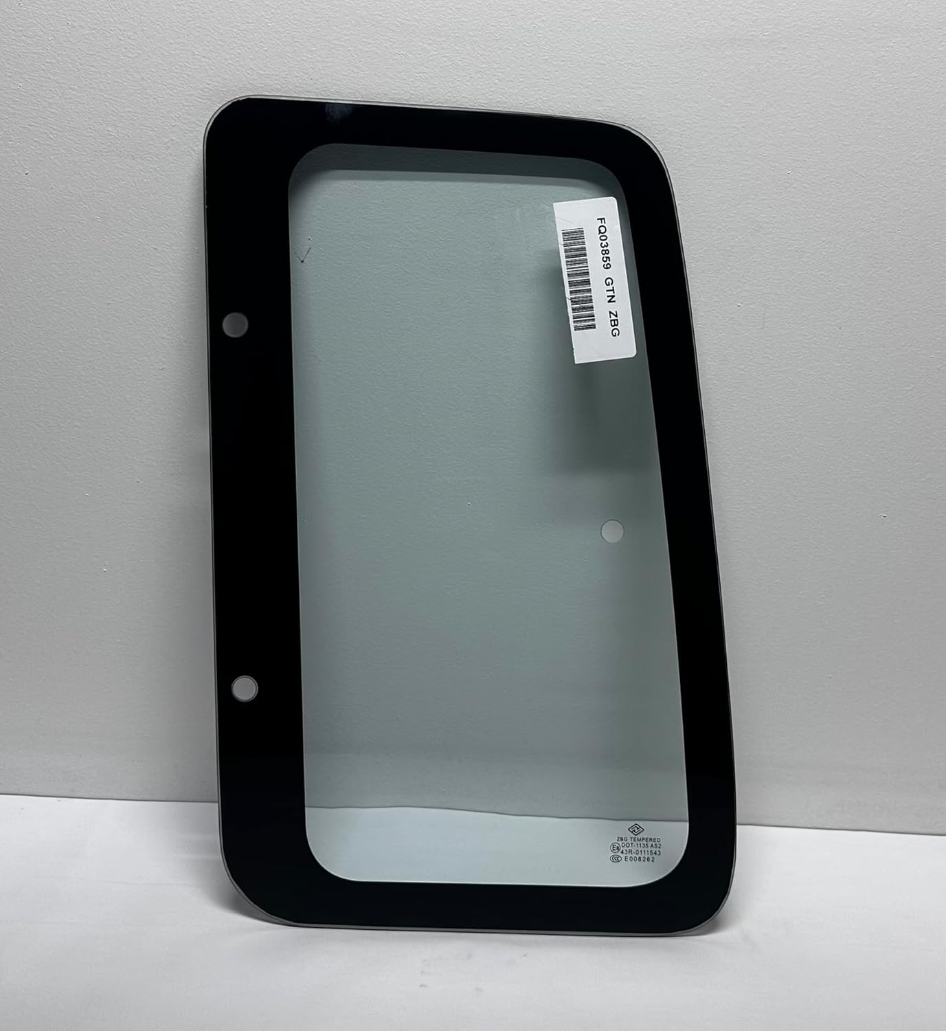 Rear Quarter Glass Window Compatible with Toyota Pickup 1989-1995 2 Door Extended Cab / Factory Standard Non-Tint Color / Driver Side (Left)