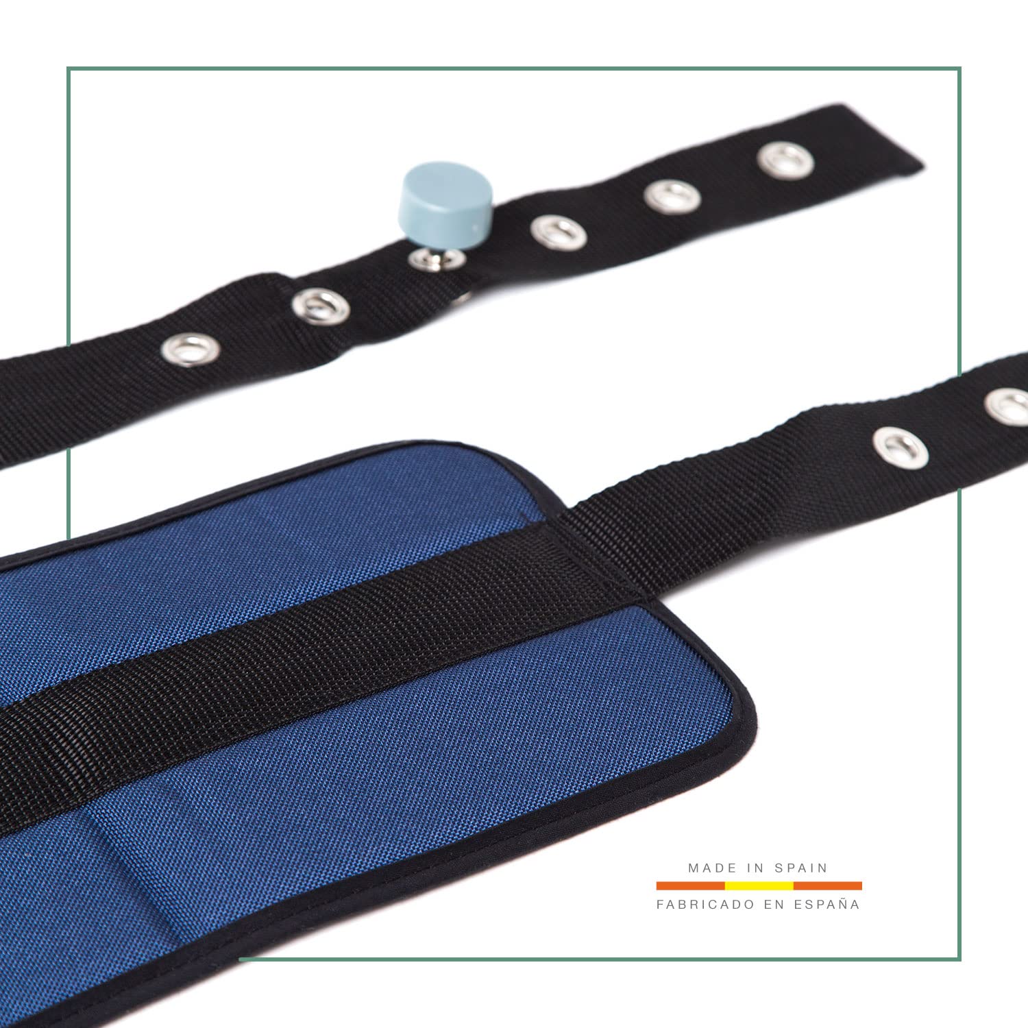 Cinturón de Sujeción Abdominal con Cierre Magnético para Silla de Ruedas, Silla Geriátrica o Sillón | Extralargo: 300 cm | Acolchado | Arnés para Silla de Ruedas Ancianos | Talla Única