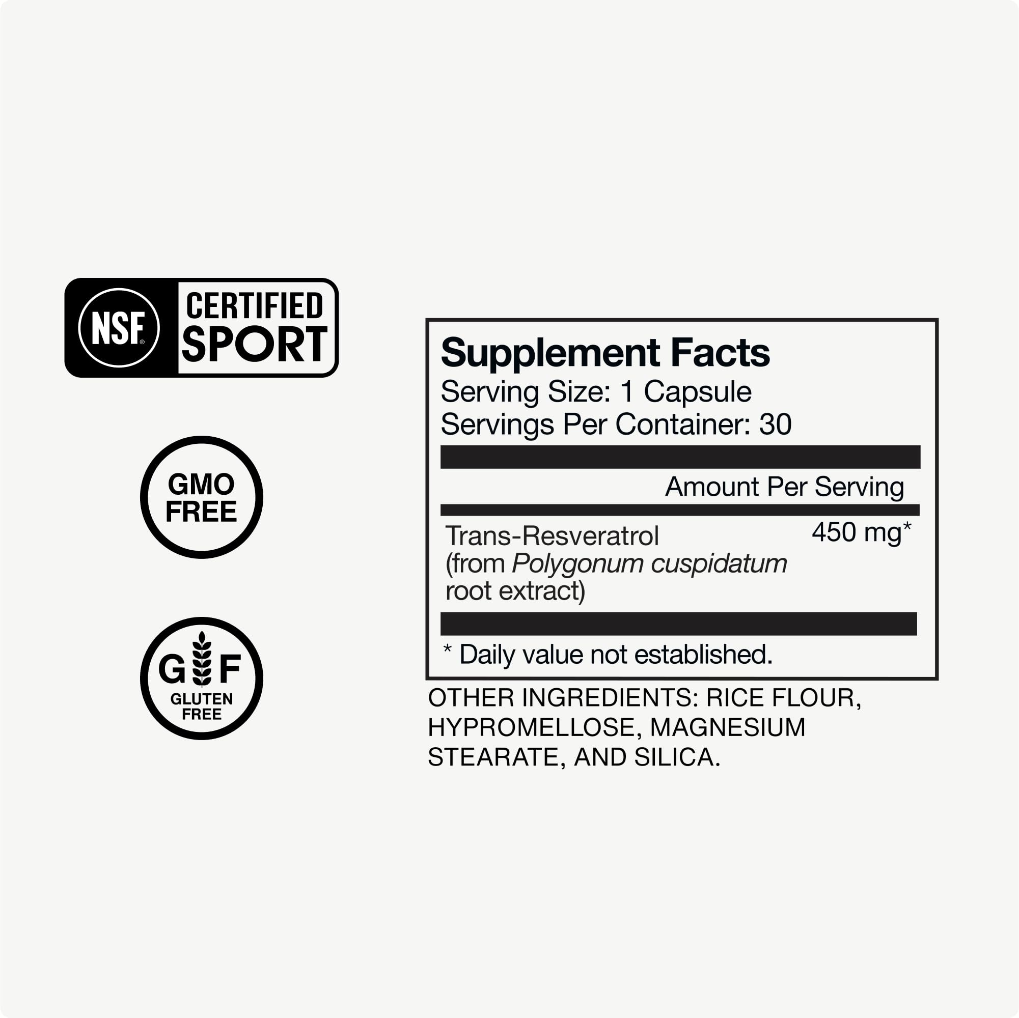 Momentous Trans-Resveratrol Supplement, Healthy Aging, 450mg per Serving — Amazon image 4