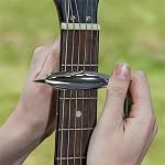 Shark Capo Guitar Capo for Acoustic Guitar 6 String,Durable and Personalized Guitar Accessories (Silver)