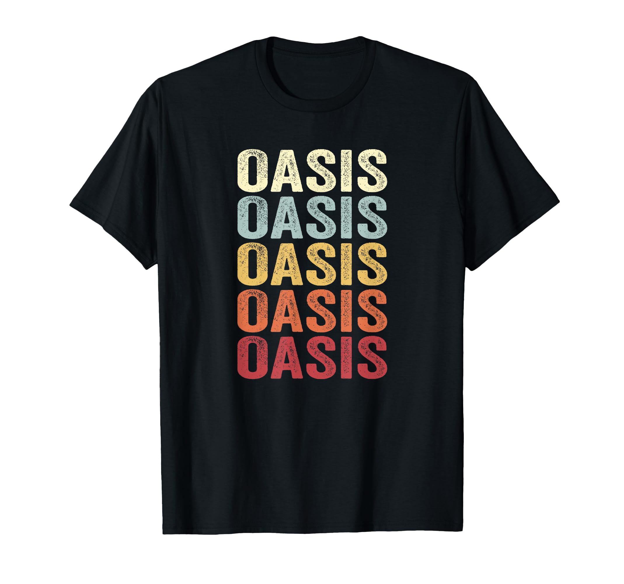 Oasis California Oasis CA Retro VintageText T-Shirt