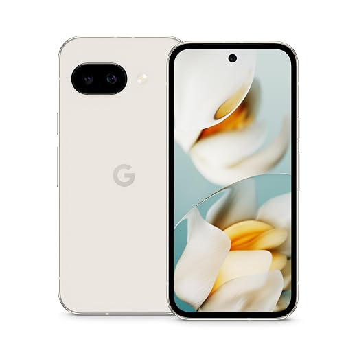 Google Pixel 9a: Android-Smartphone ohne SIM-Lock, mit KI-Kamera, 24 Stunden Akkulaufzeit und leistungsstarken Sicherheitsfunktionen – Porcelain, 128GB