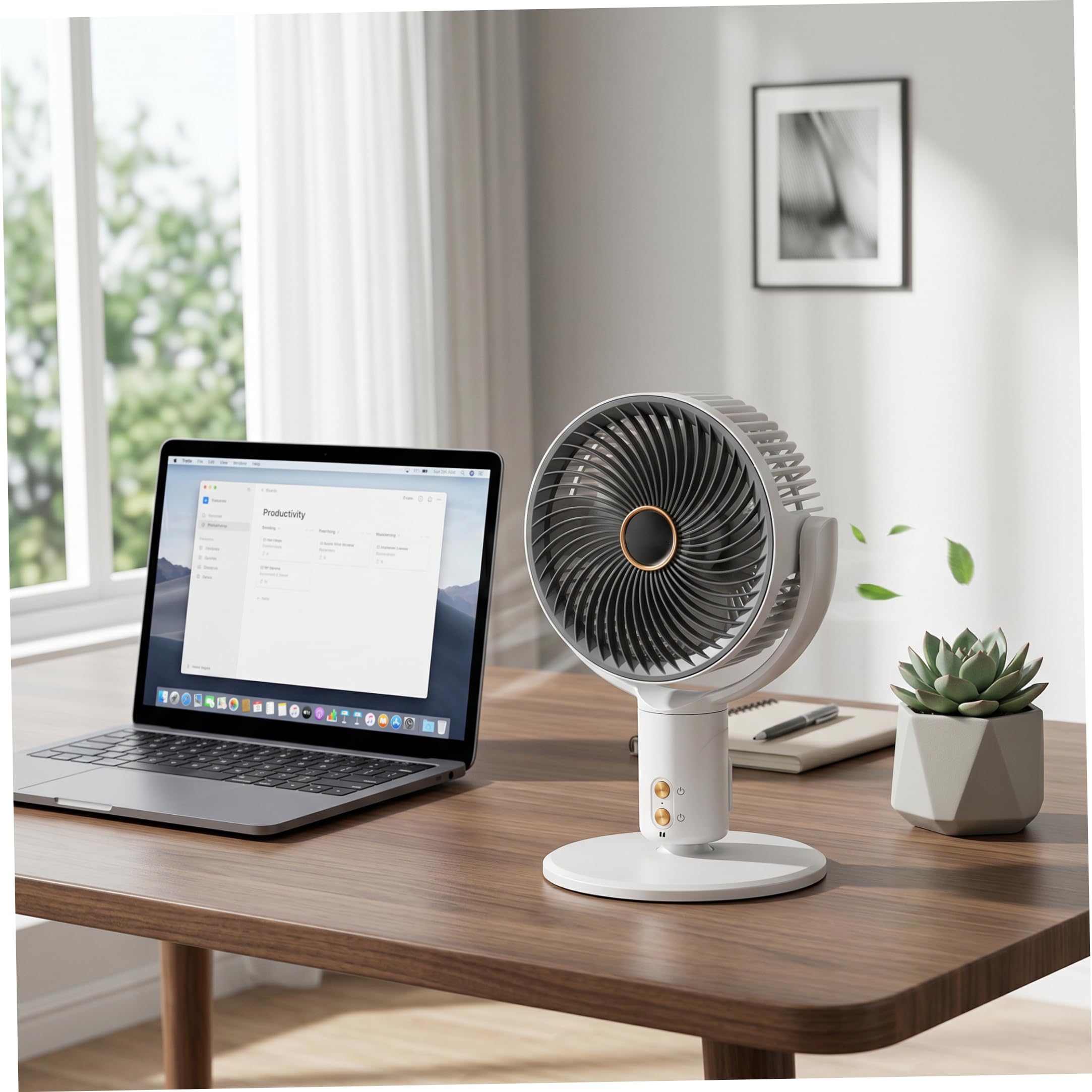 Ventilatore pieghevole, ventilatore da terra portatile, ventilatori oscillanti silenziosi senza fili con altezza regolabile, utilizzo su scrivania e pavimento, portatile oscillante pieghevole bi