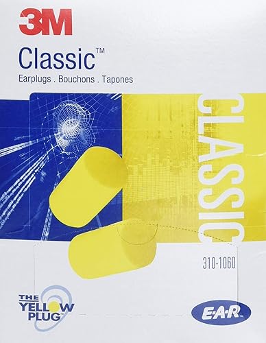 3M Classic Tapones para los oídos, desechables, paquete de almohada, tapones para los oídos para dormir, ronquidos, perforación, molienda,