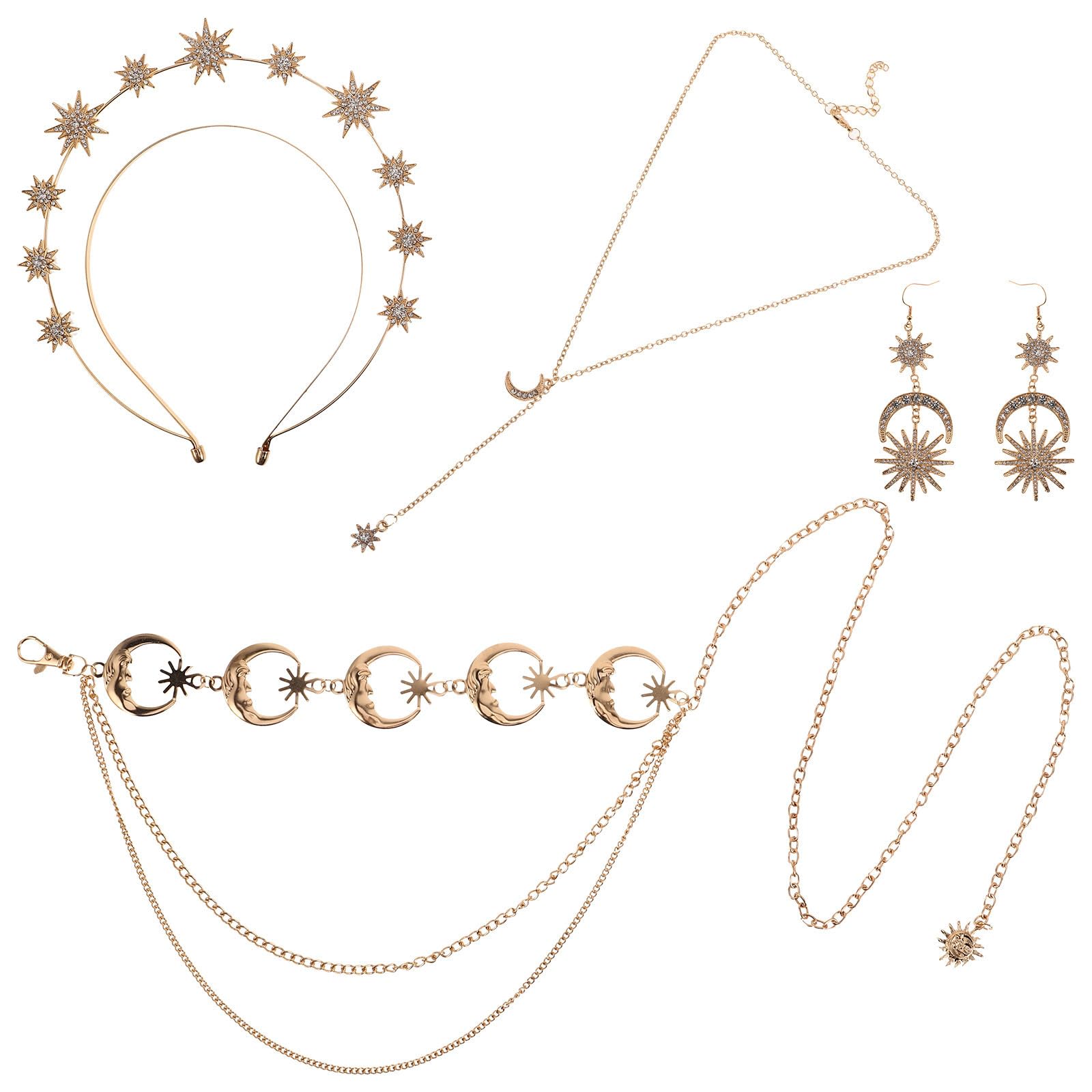 Conjunto barroco para mujer con acabado dorado artesanal y duradero 8