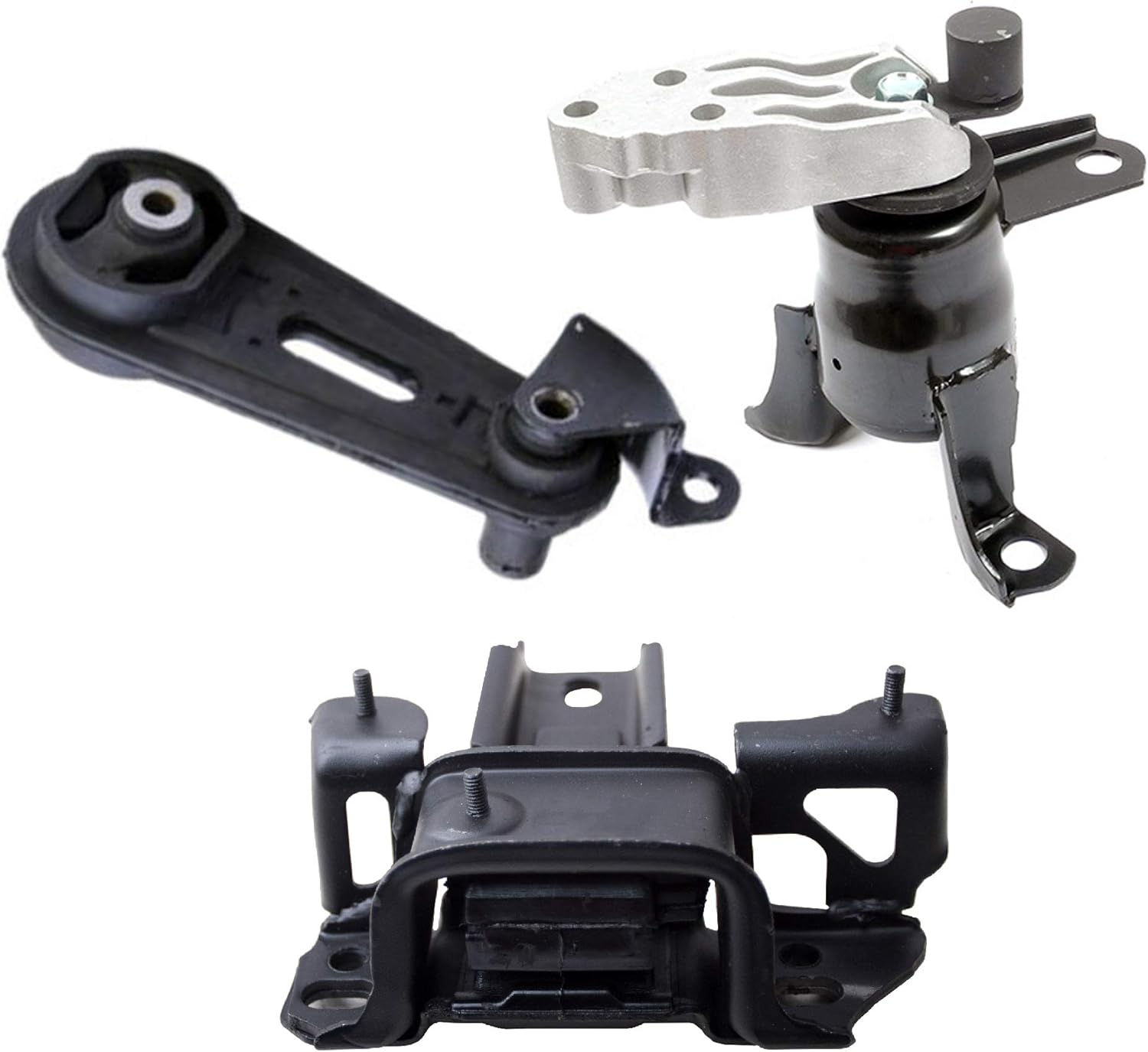 ADVANCE IGNITION Engine Motor and Automatic Transmission Mount Set of 3PCS Compatible with Mazda 11-14 2 1.5L A4430 A4428 A4429 2011 2012 2013 2014