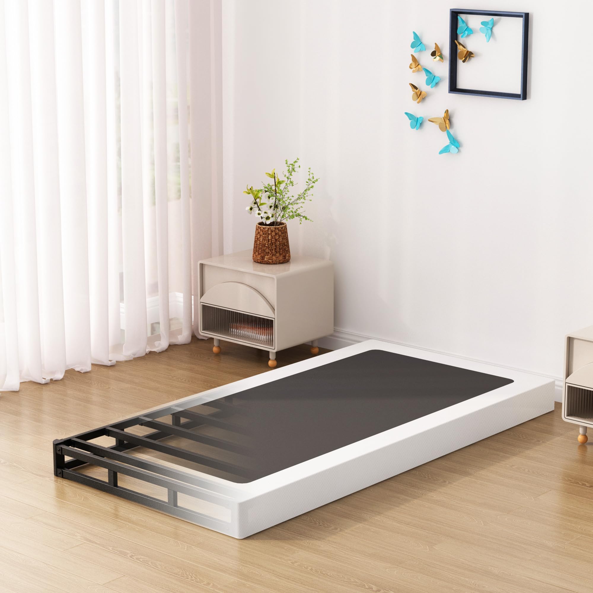 Boxspring Queen Superay 2 Inch Queen Box Spring Low Profile, Heavy Duty ...