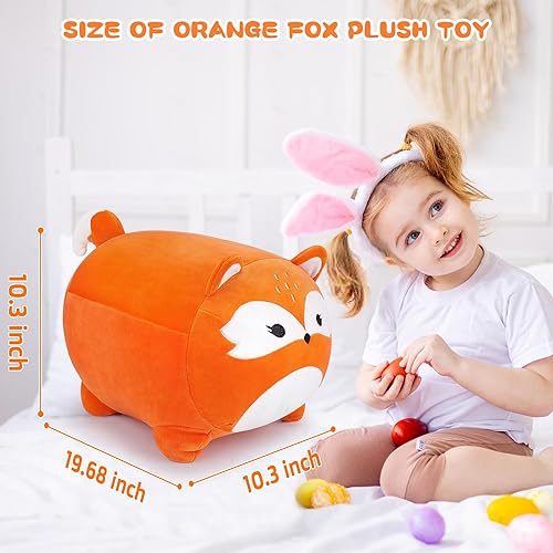 Miniatura 2 de Almohada de peluche de zorro de 20 pulgadas, peluche de zorro naranja, juguete de peluche de zorro, lindo peluche de zorro, decoración de