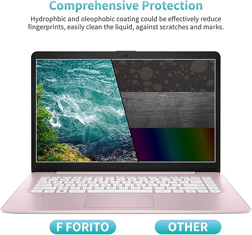 Miniatura 4 de F FORITO Paquete de 2 protectores de pantalla antirreflejos para laptop de 14 pulgadas, filtro antiarañazos y antihuellas dactilares, compatible con