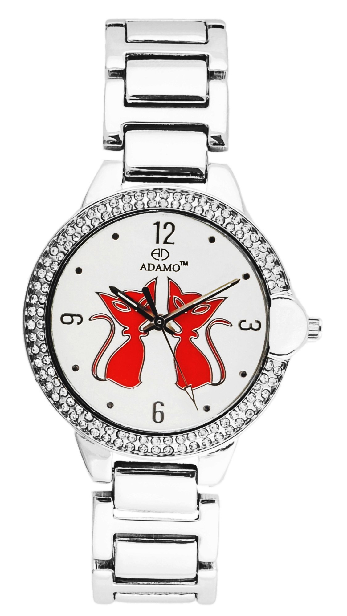 ADAMO Shine White Dial Womens & Girls Watch AD11SM01-D (B00ONZ21W8) Amazon Price History, Amazon Price Tracker