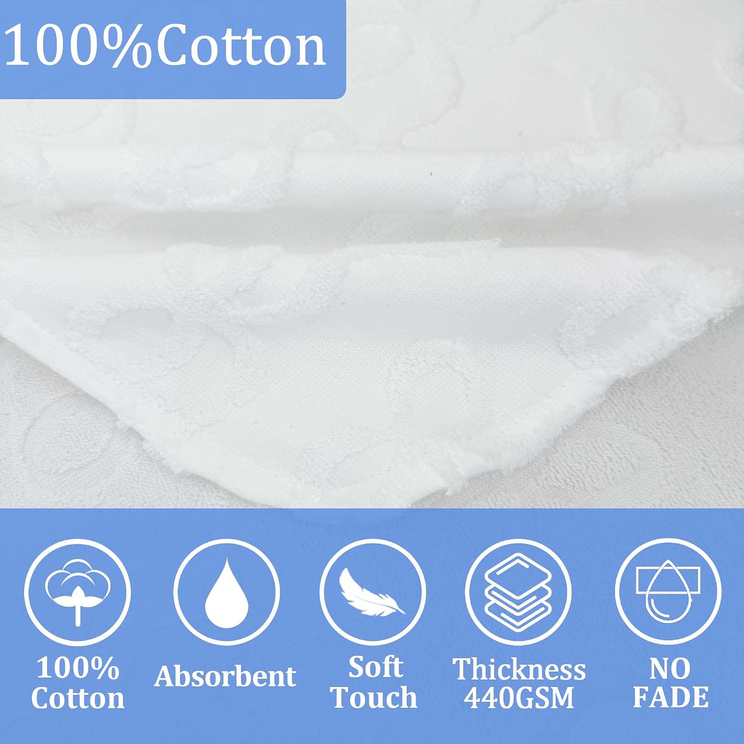 Toddler Beach Towels with Hood, Oversized (2-4Years,21"X21") Made from 100% Soft Cotton,Absorbent Hooded Poncho Towel for Baby Girl,Perfect for Pool | Swimming | Bath | Beach,Jacquard White Bow