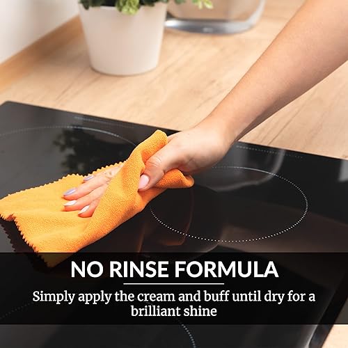 Miniatura 3 de HOPE'S Crema de limpieza para estufas, de acción rápida, sin enjuague, para estufas de vidrio, pule y elimina las manchas quemadas fácilmente en