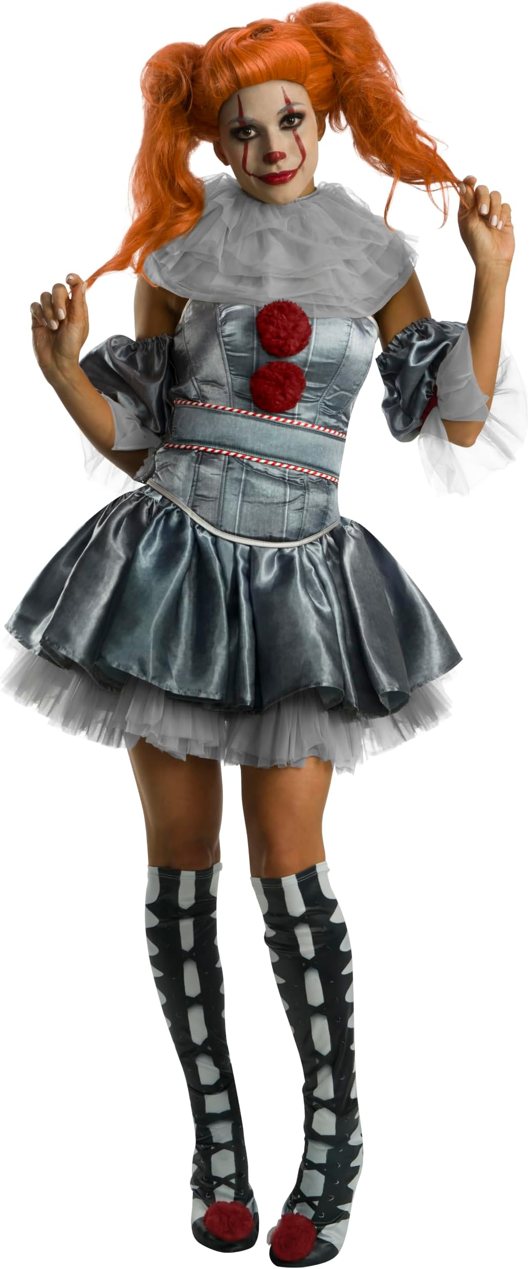 womens It Movie Deluxe Pennywise Costume Adult Sized Costumes (pack of 1)