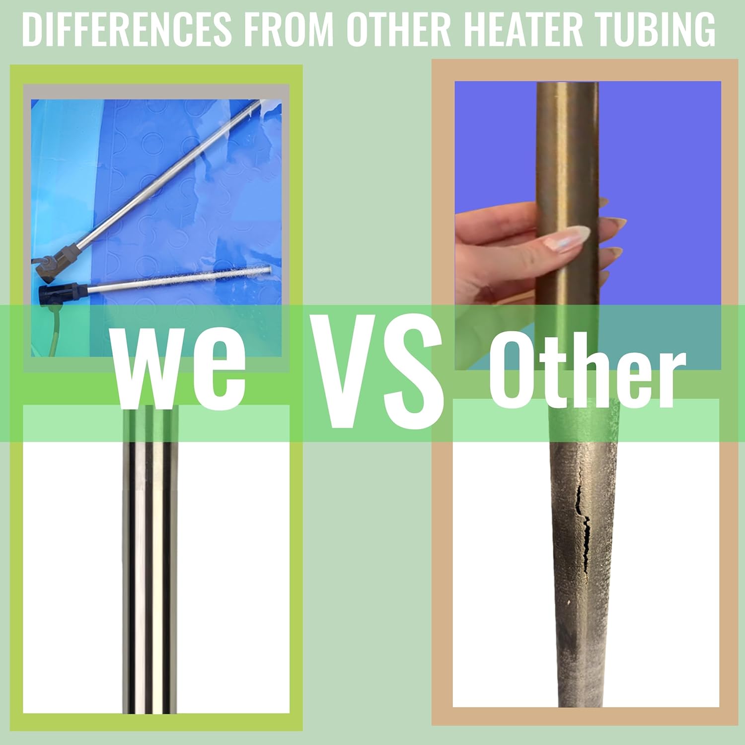 1800W Submersible Hot Tub & Pool Portable immersion Water Heater with Temperature Control and GFCI Leakage Protection for Baptistries, Swimming Pools, Bathtubs, Buckets, and Most Liquids