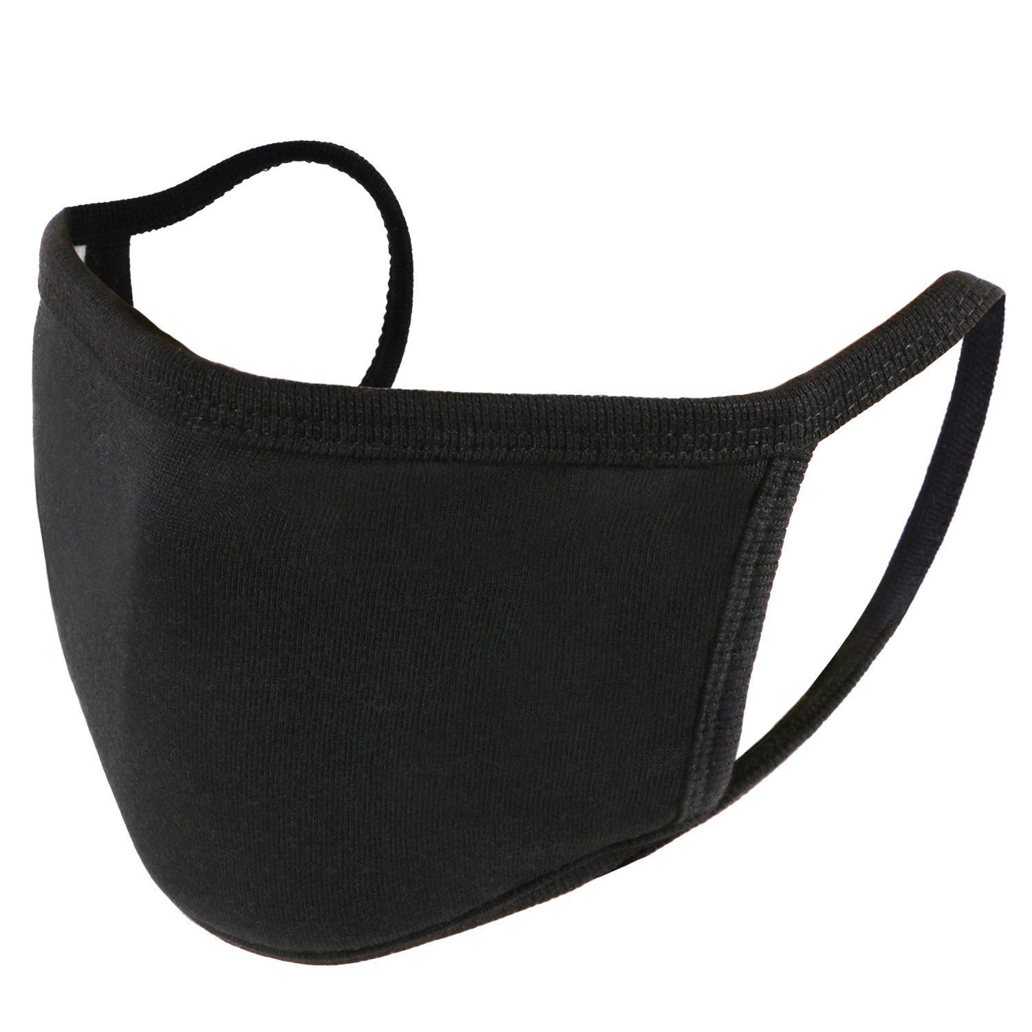 UNIME Anti-Dust Mouth Mask Cotton Mouth Mask,Unisex Black Face Mask Reusable Fashion Mask Anime Face Mask Washable Mask Reusable Mask for Cycling Camping Travel for Men Women,Pack of 1