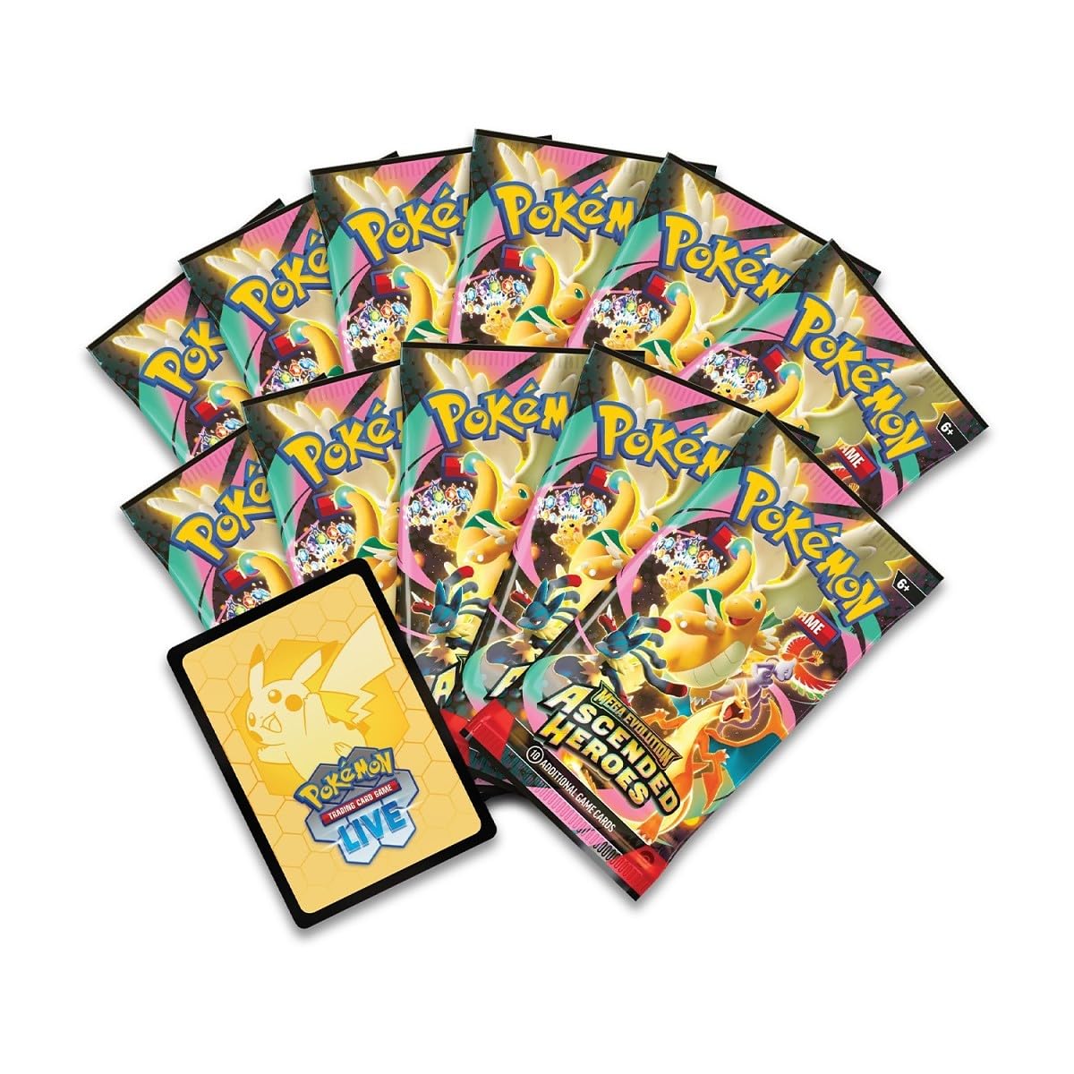 Amazon.com: Pokemon TCG: Mega Evolution Ascended Heroes Pokemon Center  Elite Trainer Box | AH PKC ETB | Exclusive N's Zekrom Promo | 11 Booster  Packs : Toys & Games