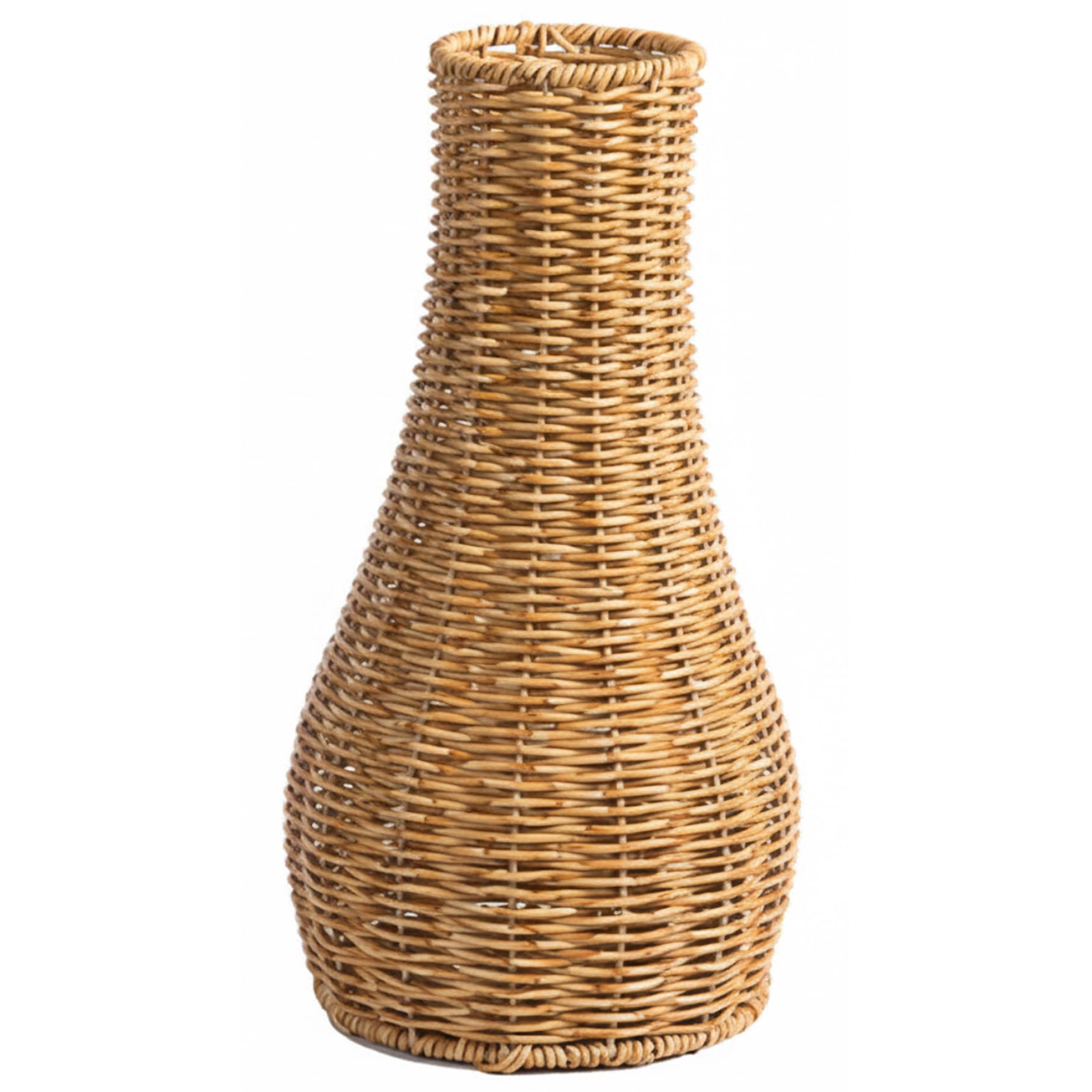 AwnsIMfreien Wicker Vase, Hand Woven Rattan Vase for Home Decor, Rustic Basket Vases for Table Centerpiece, Dried Flowers, 14 inch, Woven