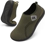 JIASUQI Hommes Chaussures de marche large pied barbé diabétique Orthopédie récupération chaussures confortable réglable zéro goutte sneakers pour l'intérieur extérieur