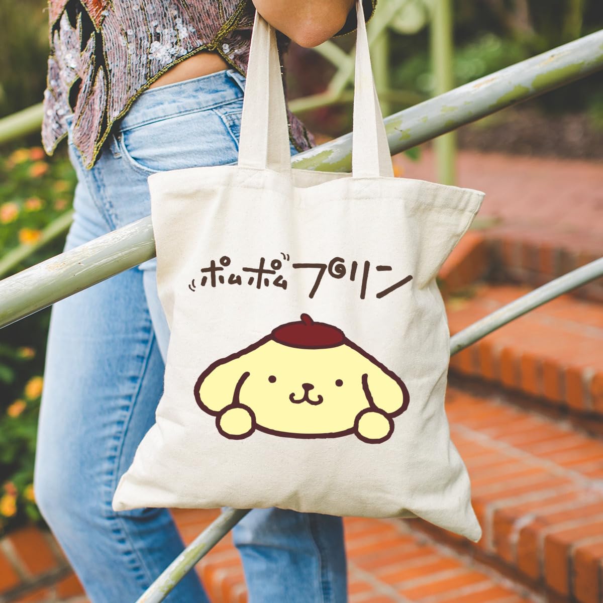 Amazon.co.jp: エコバッグ ポムポムプリン 大容量 買い物袋 コンビニ