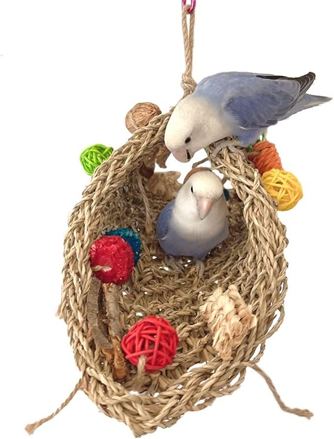 Bird Climbing Net,Parrot Activity Toy,Parrot Seagrass Mat