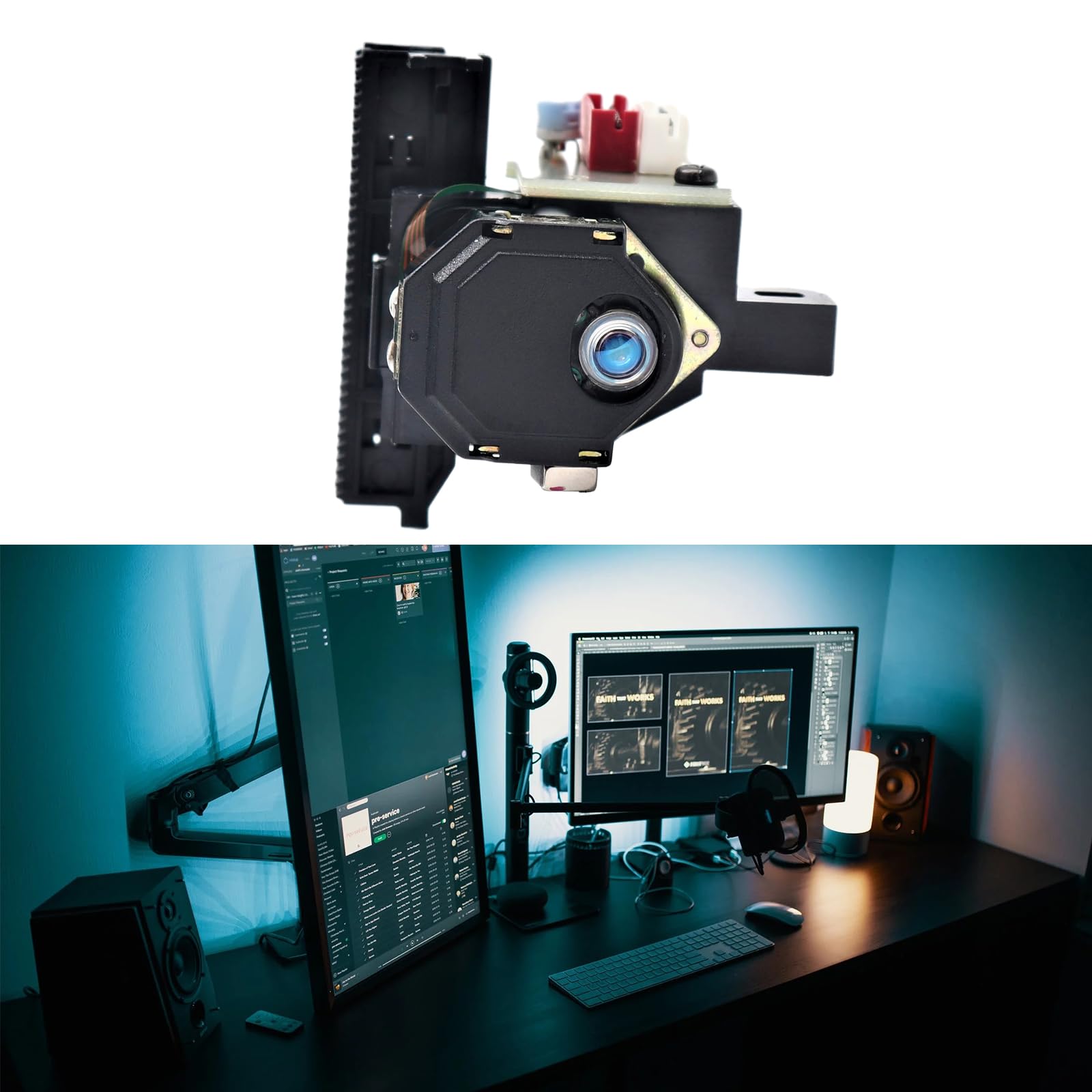 Newwyt Nuevo KSS-152A KSS152 KSS152A módulos de KSS-152 Cabezal óptico Reproductores de Radio Unidad de Lente reemplazo de Recogida óptica ABS