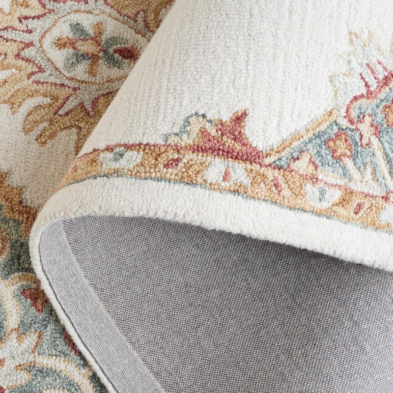 Image of OLEFIN Handmade Thick Woolen Anti Slip Carpet and Rugs for Living Room Bedroom Hall Dinning Room Kids Room Rugs