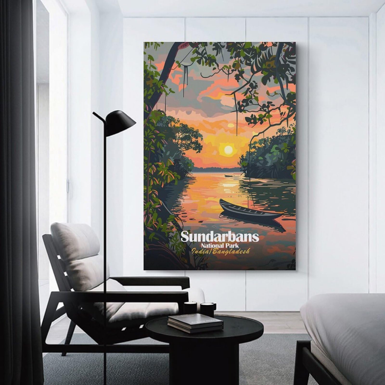 Junmoney Sundarbans National Park, IndiaBangladesh Hanging Wall Art 12x18inch(30x45cm), for New Homes, Bedrooms Or Workspaces, Thoughtful Wall Decor for Art Lovers