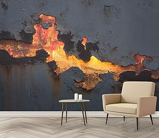 Wall Mural Rust Patina Metal Wall Art Industrial Abstract Texture Peel a...