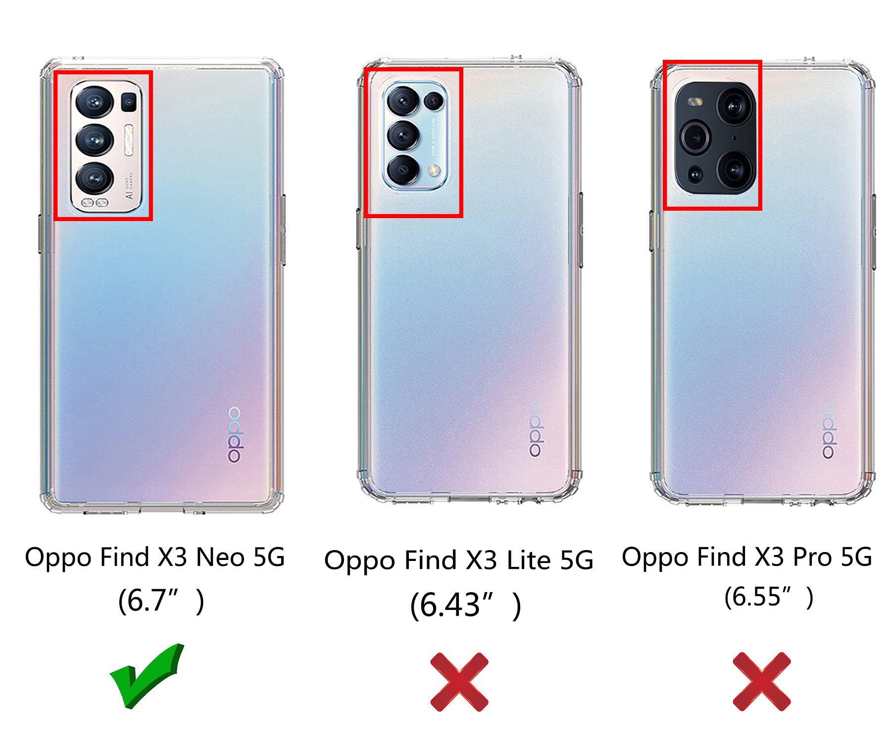 Cover Oppo Find X3 Neo Trasparente