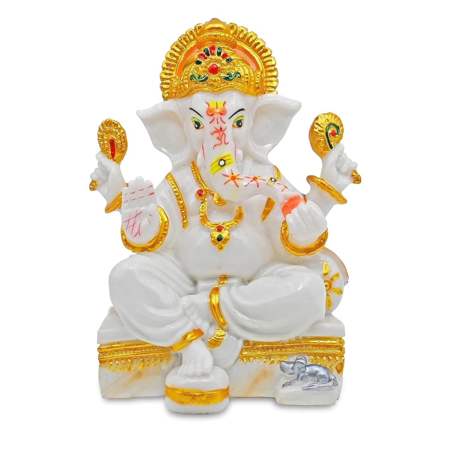 Statue de Ganesh, cadeau idéal de 19 cm pour pendaison de crémaillère et fête
