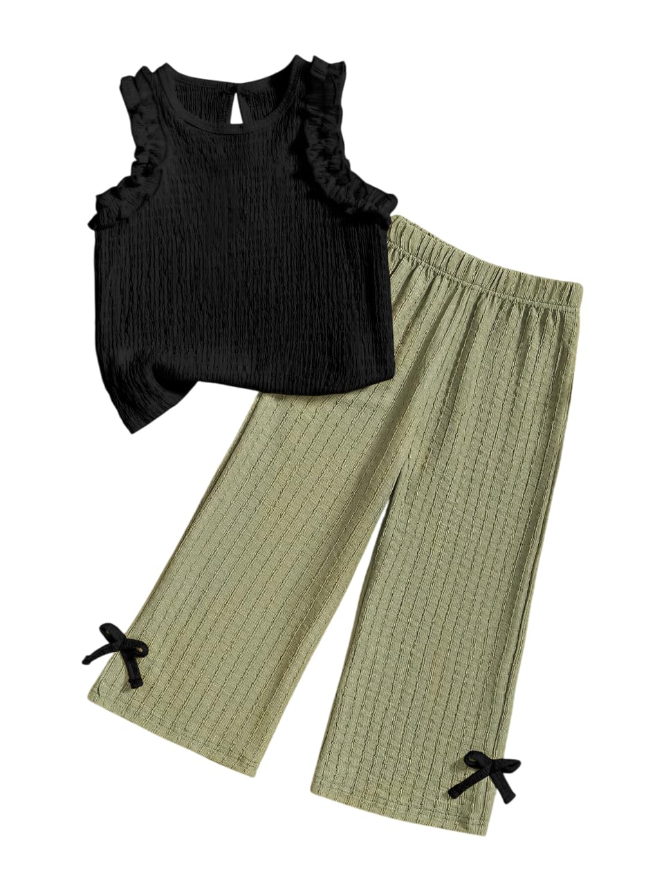 Girls’ Clothing Sets||Latter Print Top With Pant ||COORDINATED_OUTFIT FOR GIRLS