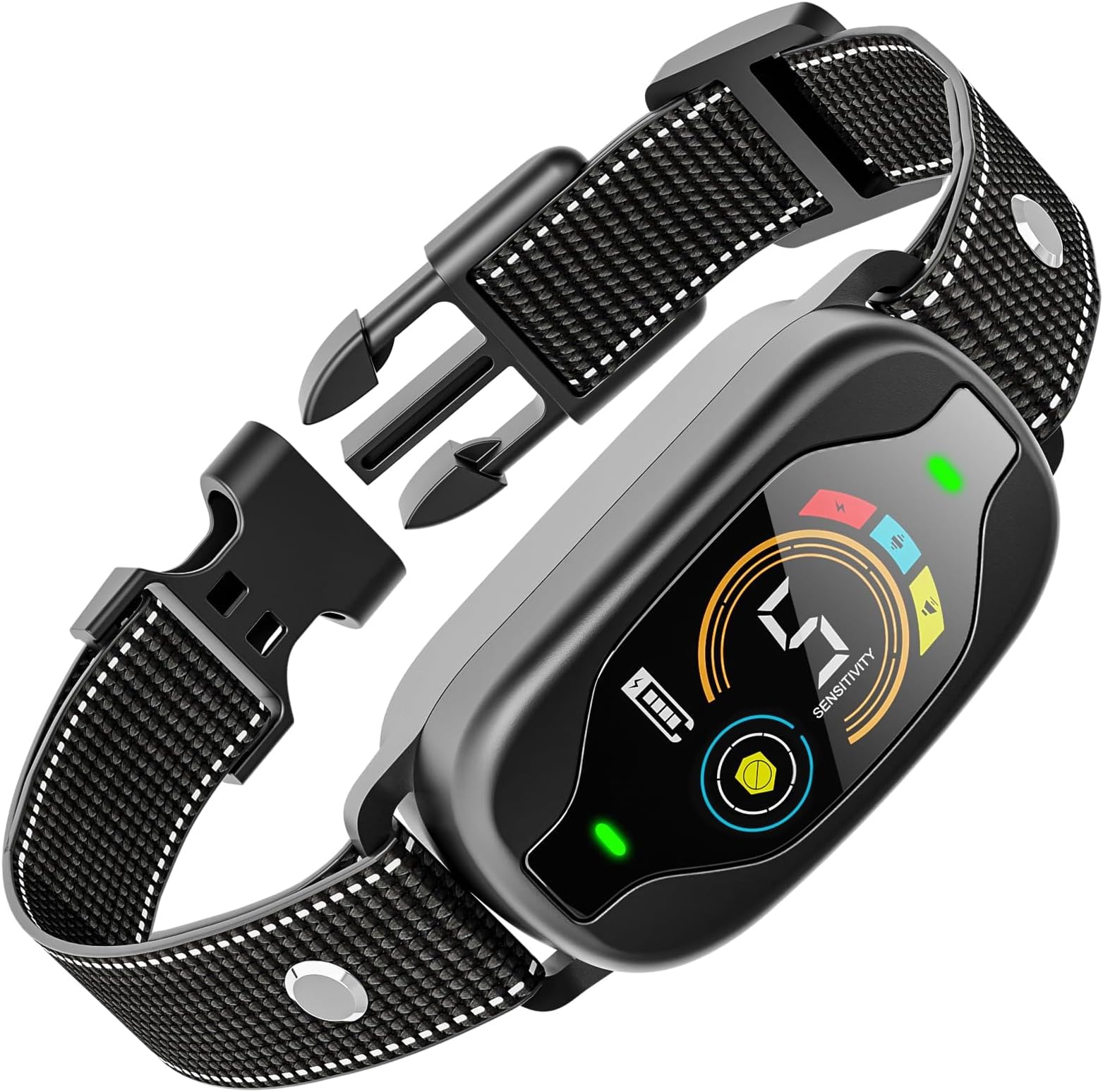 TERRIFI Bark Collar, Rechargeable Pet Safe Anti Barking Dog Training Collar, Stop Barking Collars for Small Medium Large Dogs, Bark Deterrent Devices with Beep, Vibration, Shock, Black