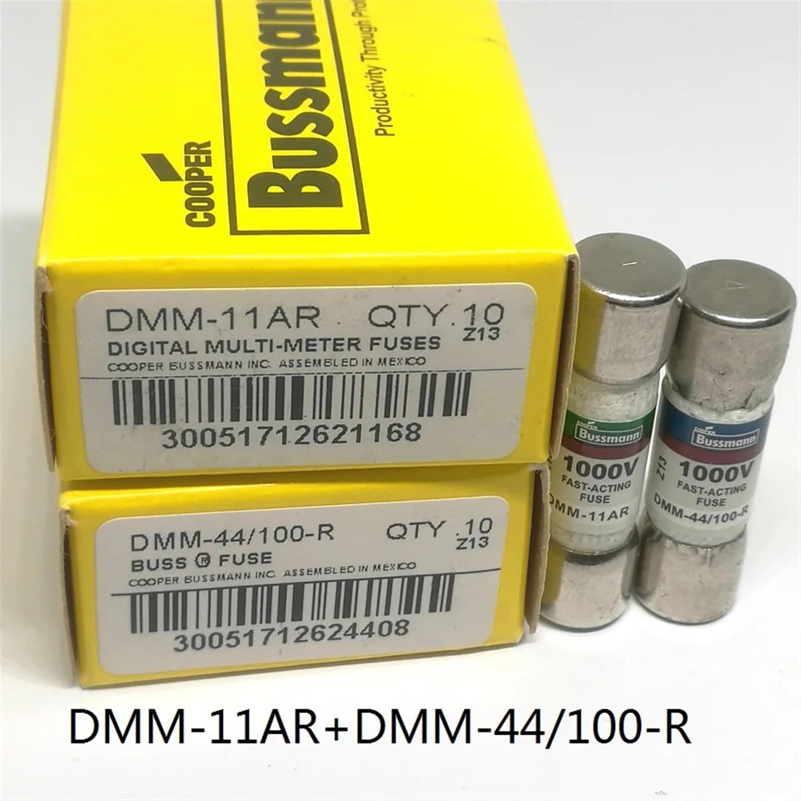 1par= DMM-11AR + DMM-44/100-R FUSIBLE RÁPIDO 1000VAC/DC for MULTÍMETRO 11A+440mA