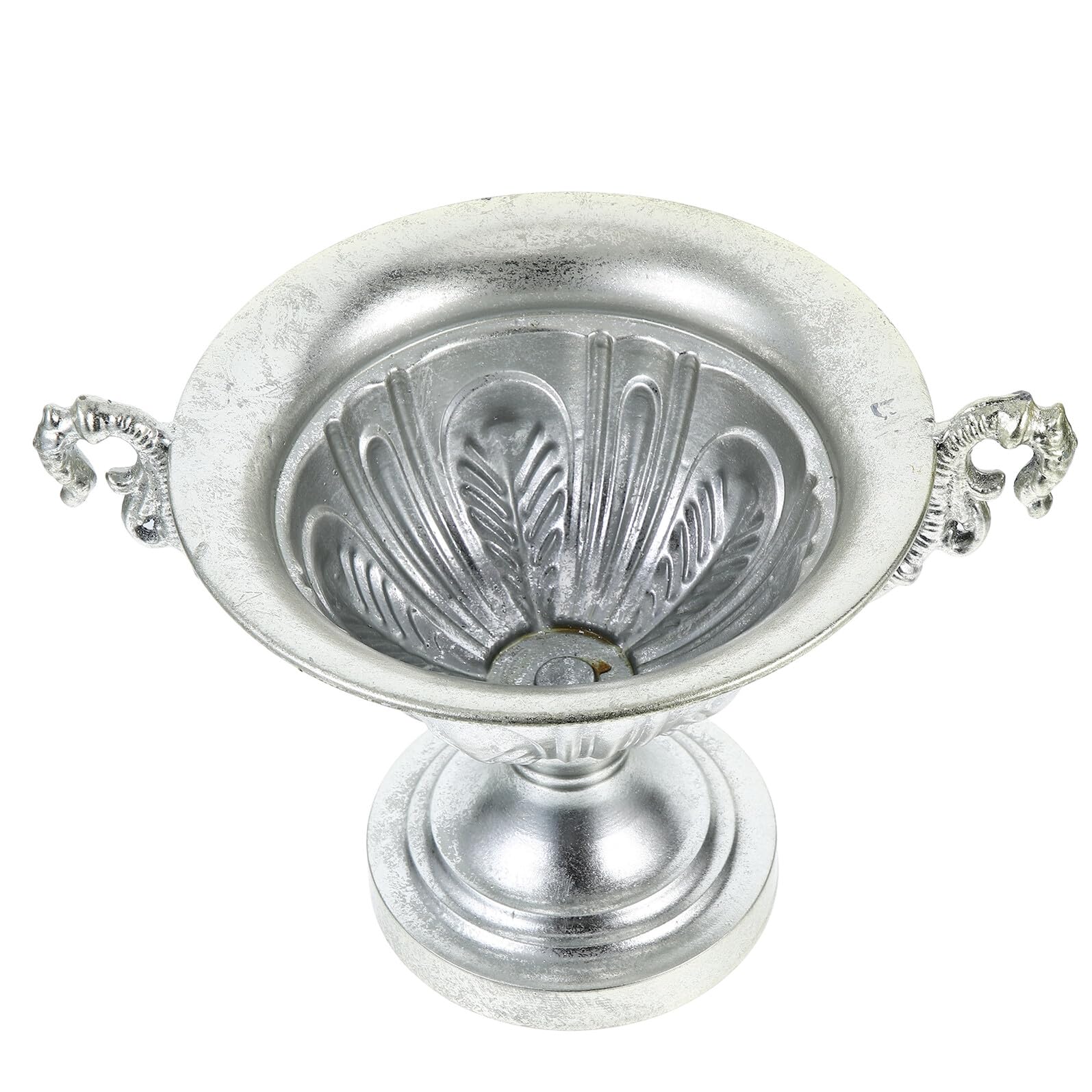 Pot décoratif pour fleurs séchées en fer forgé patiné PRETYZOOM