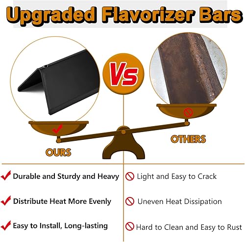 Miniatura 4 de Grill Valueparts 7635 Spirit E210 - Barras aromatizantes para Weber Sprit 200 Series E-210 E-215 S-210 E-220 II E-210 II E210 2 E-210 2 E-210 Piezas