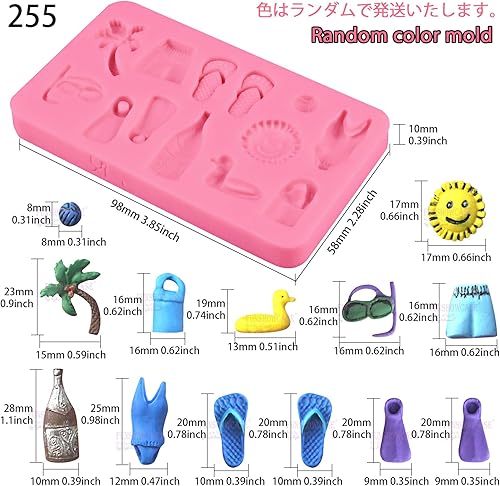 Vista 16 de FUNSHOWCASE Flamingo Aloha Party Fondant - Molde de silicona para Sugarcraft, decoración de cupcakes, fabricación de joyas, proyectos de Flamenco