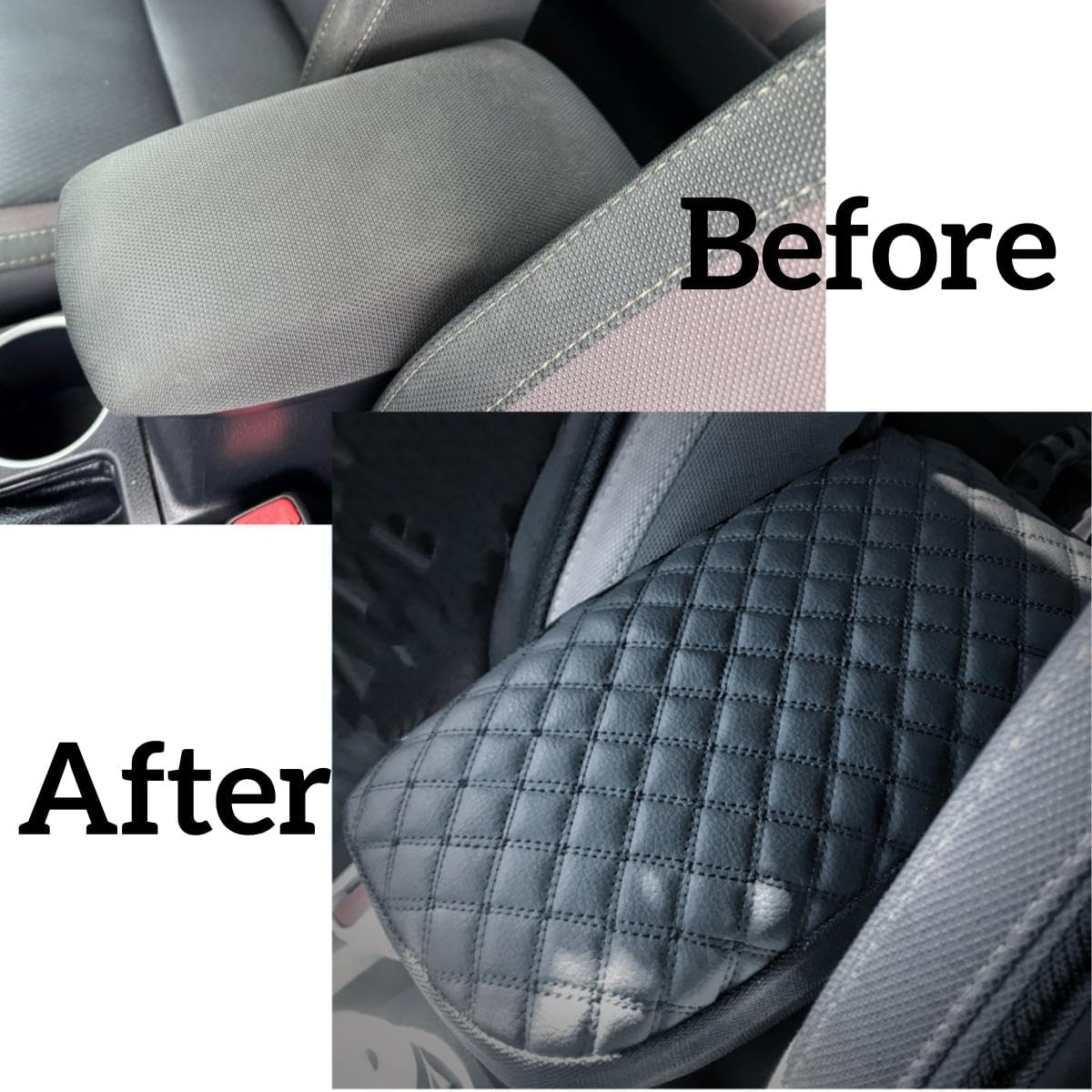 it's us Center Console Armrest Cover for Toyota Camry 2012-2017 – Synthetic Leather, Easy Install, Hide Cracks & Protect from Pets