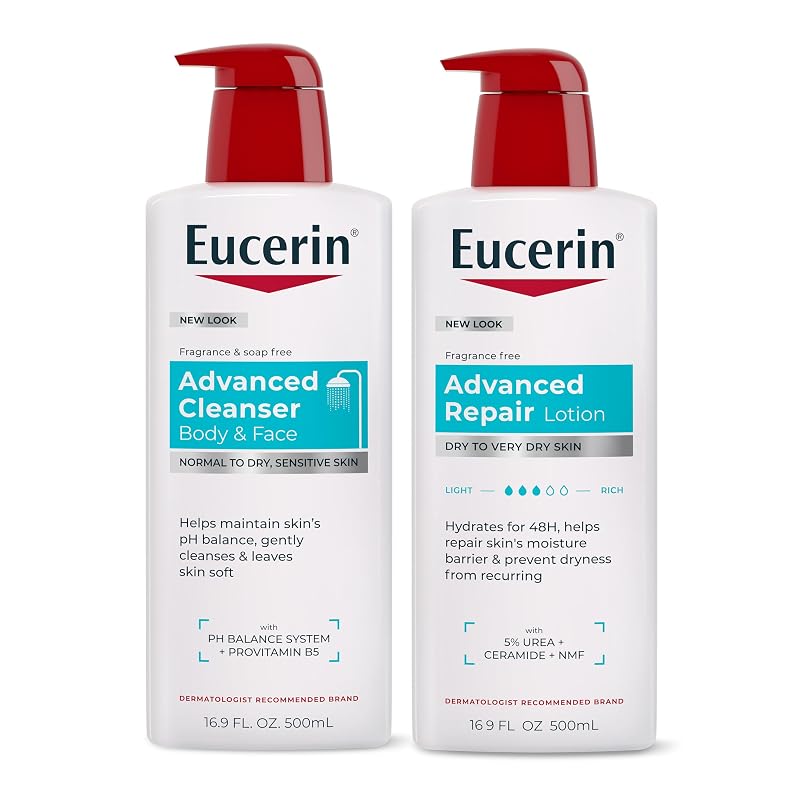Eucerin Kit com Limpador Facial e Corporal e Loção, 2 Itens