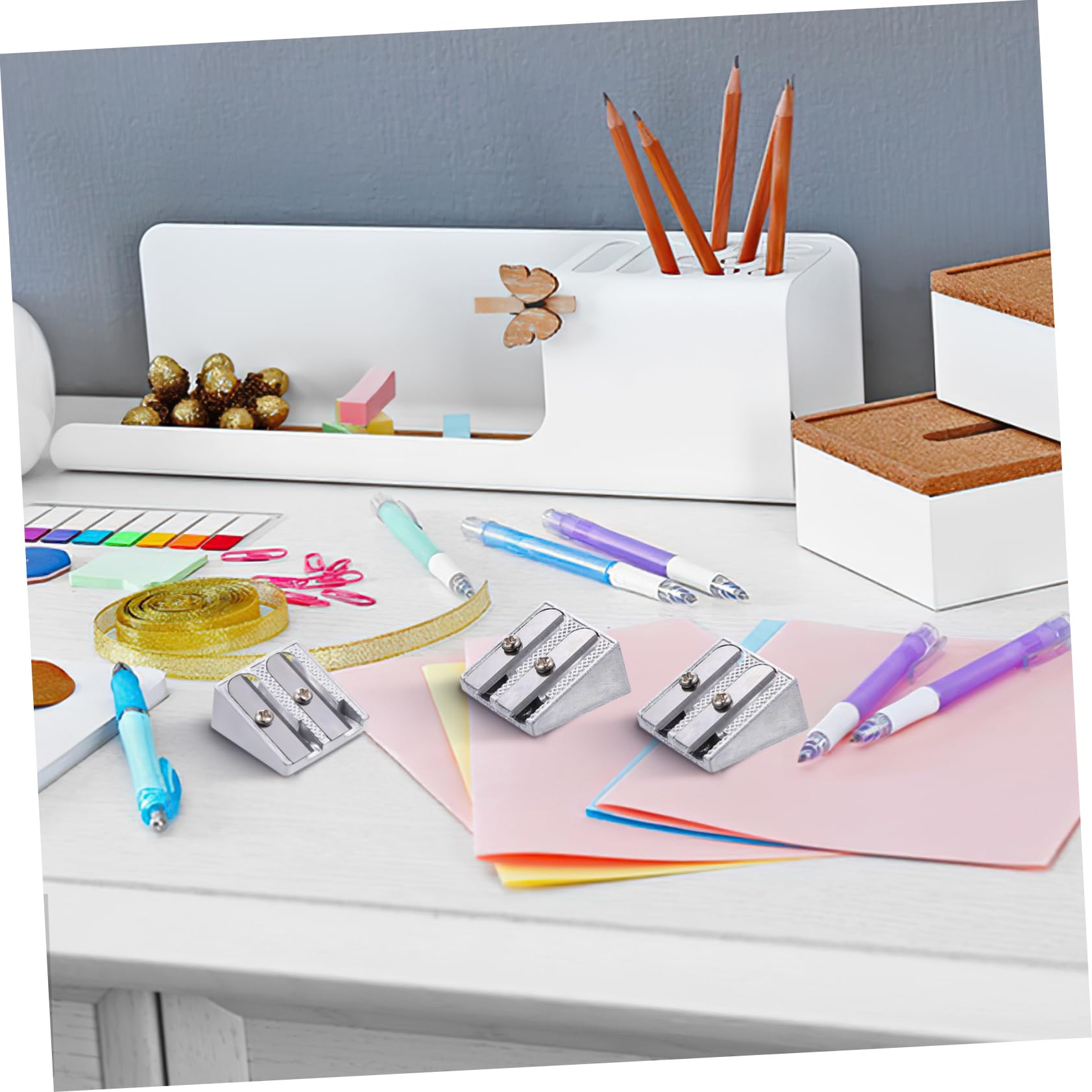 100pezzi Temperamatite Affilatori Accessori Per e Scuola Affilatura e Precisa Per Normali e