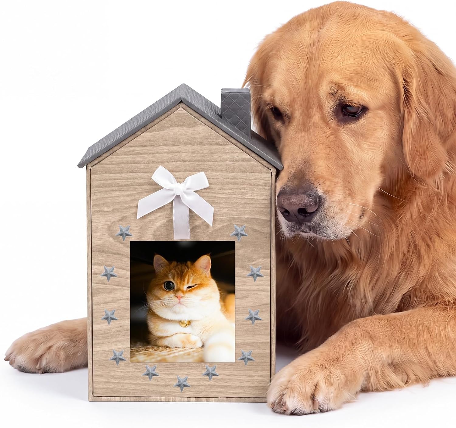 Pet Urn for Cat Dog Urns for Ashes Keepsake, Memorial Gifts for Loss Of Dog