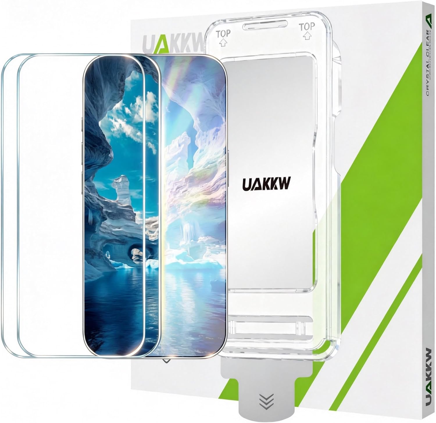 2-Pack AR Anti-Reflective Tempered Glass Screen Protector for iPhone 16 Pro 6.3-Inch, with Auto-Alignment Kit, 10H Pencil Hardness Shatterproof, HD Clear, Case Friendly