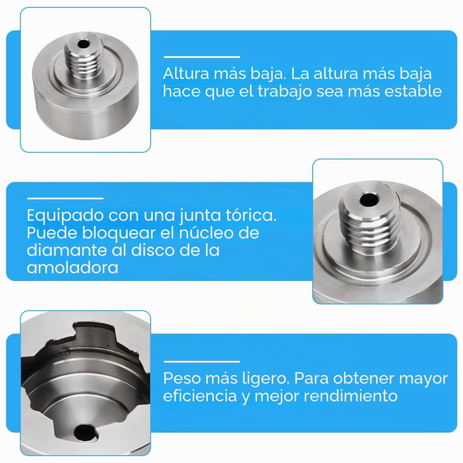 Adaptador X-LOCK a rosca M14, adaptador XLock M14 para amoladora angular, hoja de corte, broca de núcleo Dirll Bit (1 adaptador M14 X-Lock)
