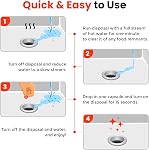 Garbage Disposal Cleaner and Deodorizer Drops- [[50-Count]] Orange Zest Scented Kitchen Sink Freshener Pods & Drain Odor Eliminator Disposer Care Balls by Bastion